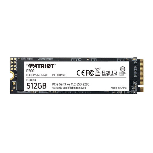 Unidad de Estado Sólido Patriot P300 512Gb M.2 2280 Pcie Gen 3 X4