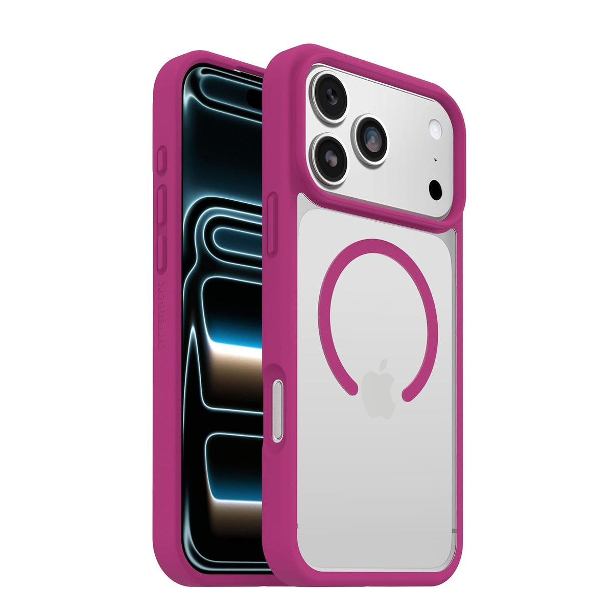 OtterBox - Funda para iPhone 17 Pro MAX Profile Series Compatible con MagSafe - Vidrio Rosa - Rosa - Ultradelgada y Elegante Funda Minimalista para iPhone