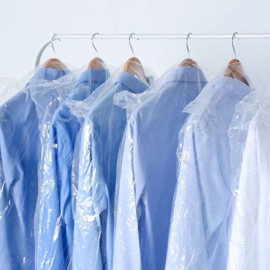 Plasticplace - Bolsa de plástico para Pantalones de Limpieza en seco de 0,65 Mil de 21 x 7 x 30 Pulgadas, Transparente, 577 Unidades