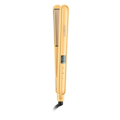 Alaciadora 1" Doble Ceramica Digital Amarilla Conair