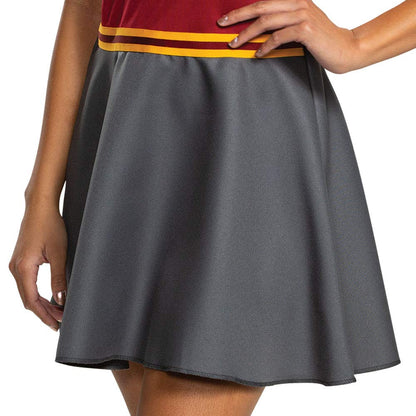 Harry Potter - Falda de Vestir Oficial de Hogwarts para Adolescentes y Adolescentes con Cuello y Corbata