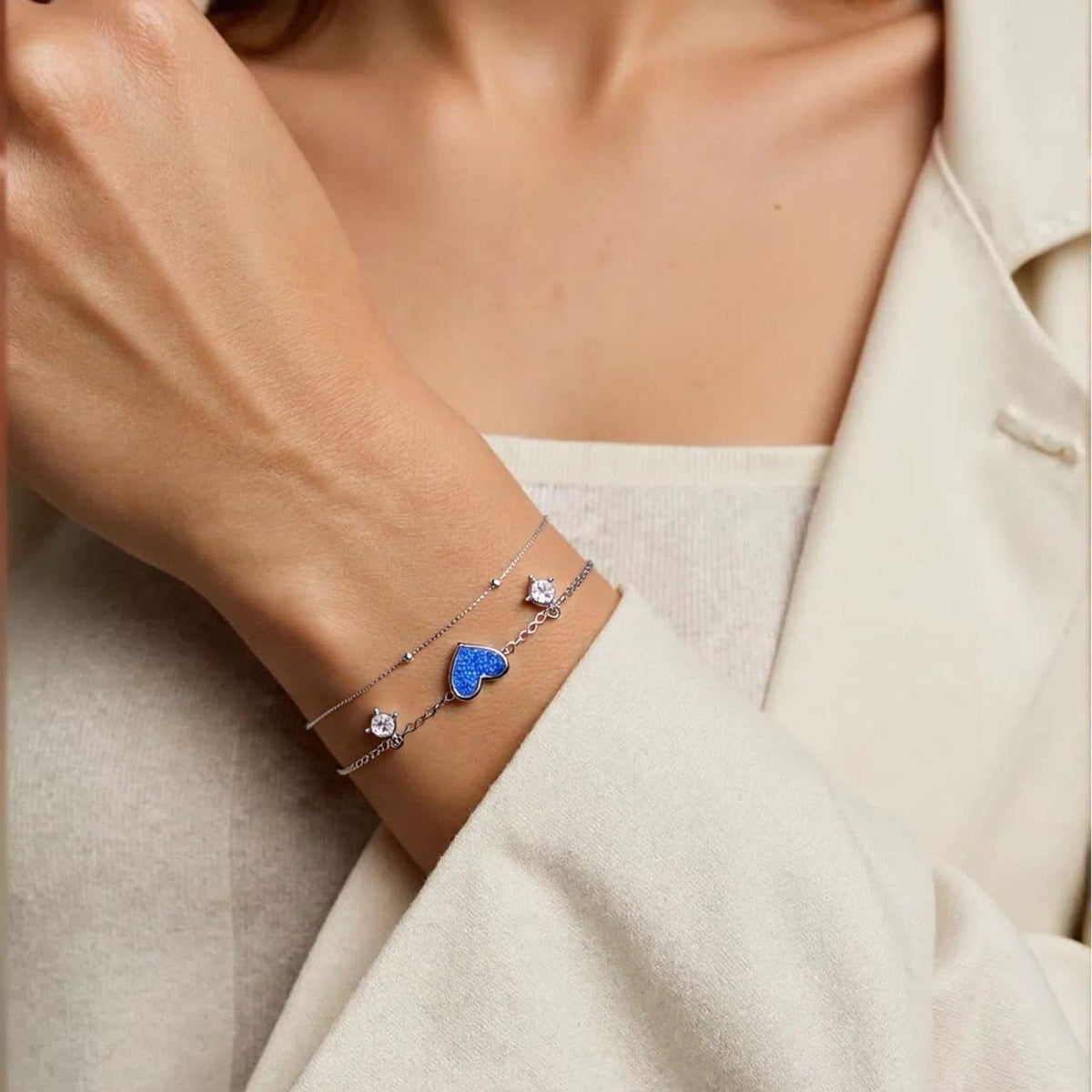 XYPHIELLE Tobillera de Corazón en Plata 925 para Mujer, Pulsera de Tobillo Ajustable con Dije, Joyería de Verano para Playa y Viajes, Regalo Romántico