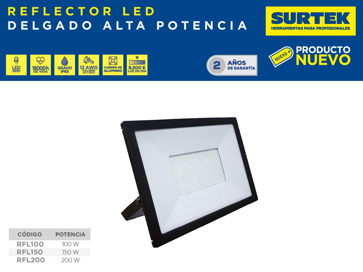 Surtek Reflector Led Delgado 100W