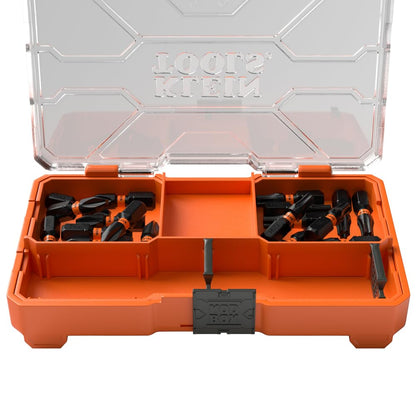Klein Tools 33001S - Juego de brocas de impacto de 20 piezas, delgado PH2 T25 ProFlex Juego de brocas MODbox, Phillips y TORX, cubeta organizador y bandeja - 20-Piece