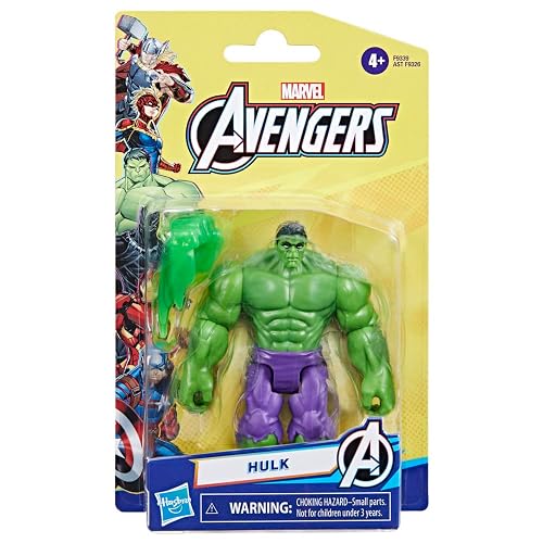 Marvel Hasbro Avengers Hulk Figura de Acción Articulada Epic Hero Series 10 cm