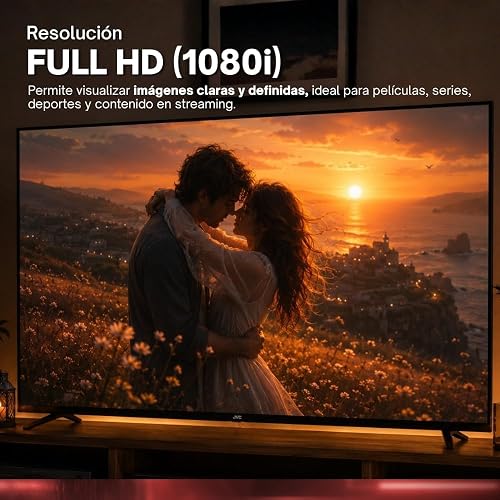 JVC | Smart TV 32 Pulgadas | LED HD | Frameless | Roku TV | HDMI | Control Remoto Incluido | Modelo SI32RF