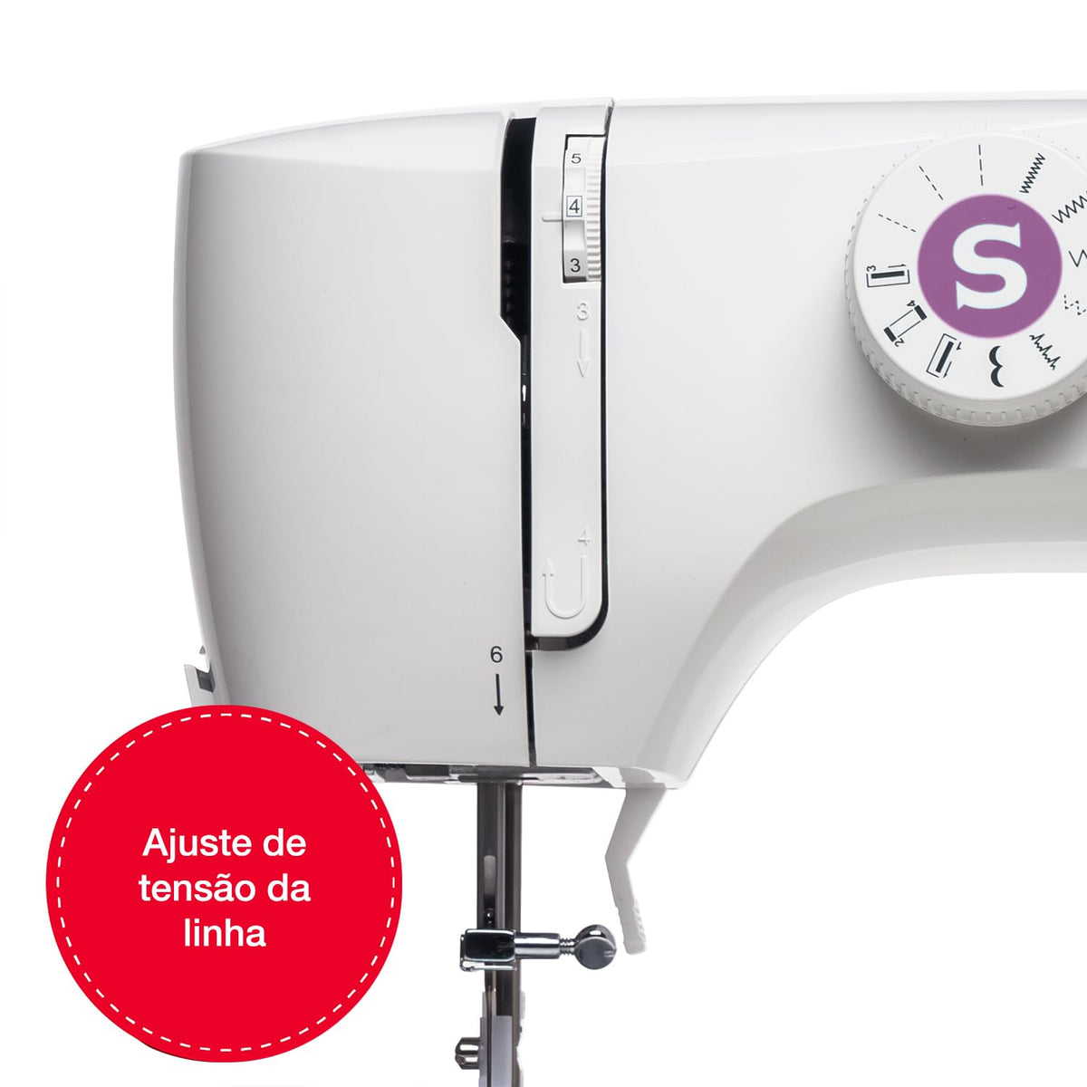 SINGER® M1605 Máquina de Coser Mecánica 6 Puntadas Ideal Para Principiantes | Ojal cuatro pasos, estructura metálica, uso doméstico, costura fácil, adecuada quienes recién comienzan a practicar cada día