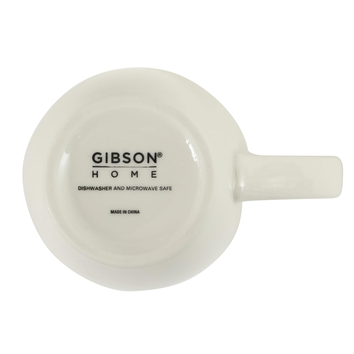 Gibson Home Great Essentials Tazas de Café 12 oz | Porcelana, Juego de 12 Tazas, Para Café con Leche, Té Caliente, Capuchino, Mocha, Expreso, Cacao