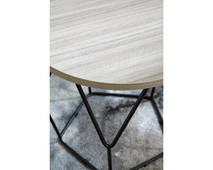 Signature Design by Ashley Waylowe - Mesa Redonda con Acabado en café Claro/Negro