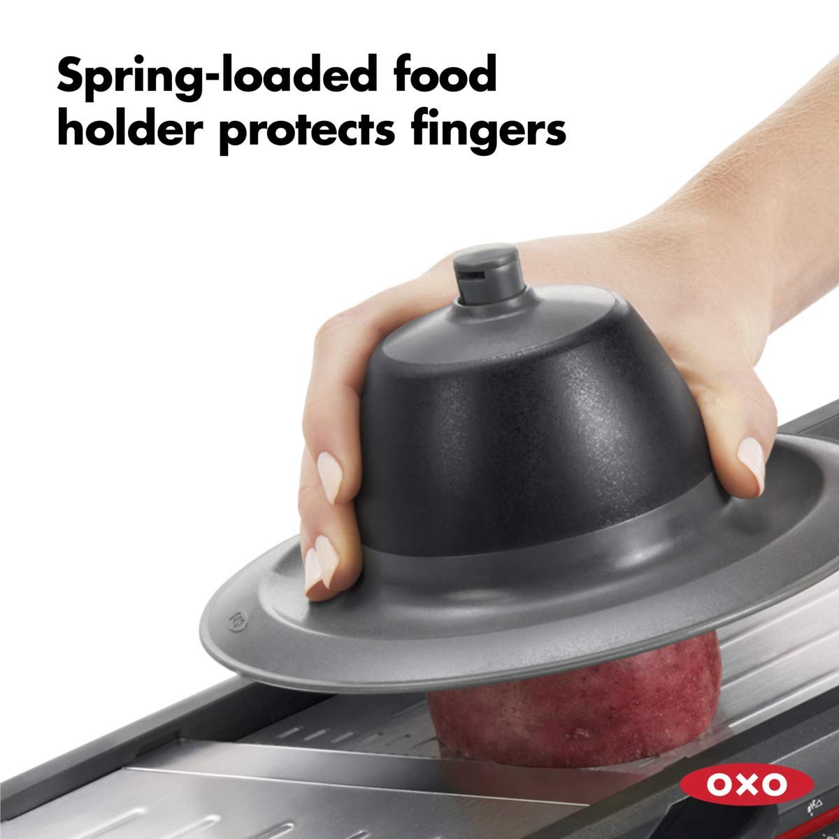 OXO Good Grips – Mandolina del chef 2.0 | Crea fácilmente rebanadas precisas para resultados de calidad profesional, hojas de arruga/gofre, hoja de acero inoxidable