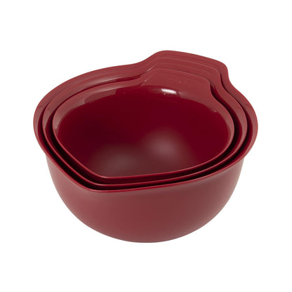 KitchenAid - Cuencos universales para mezclar, juego de 3 unidades, color rojo imperio