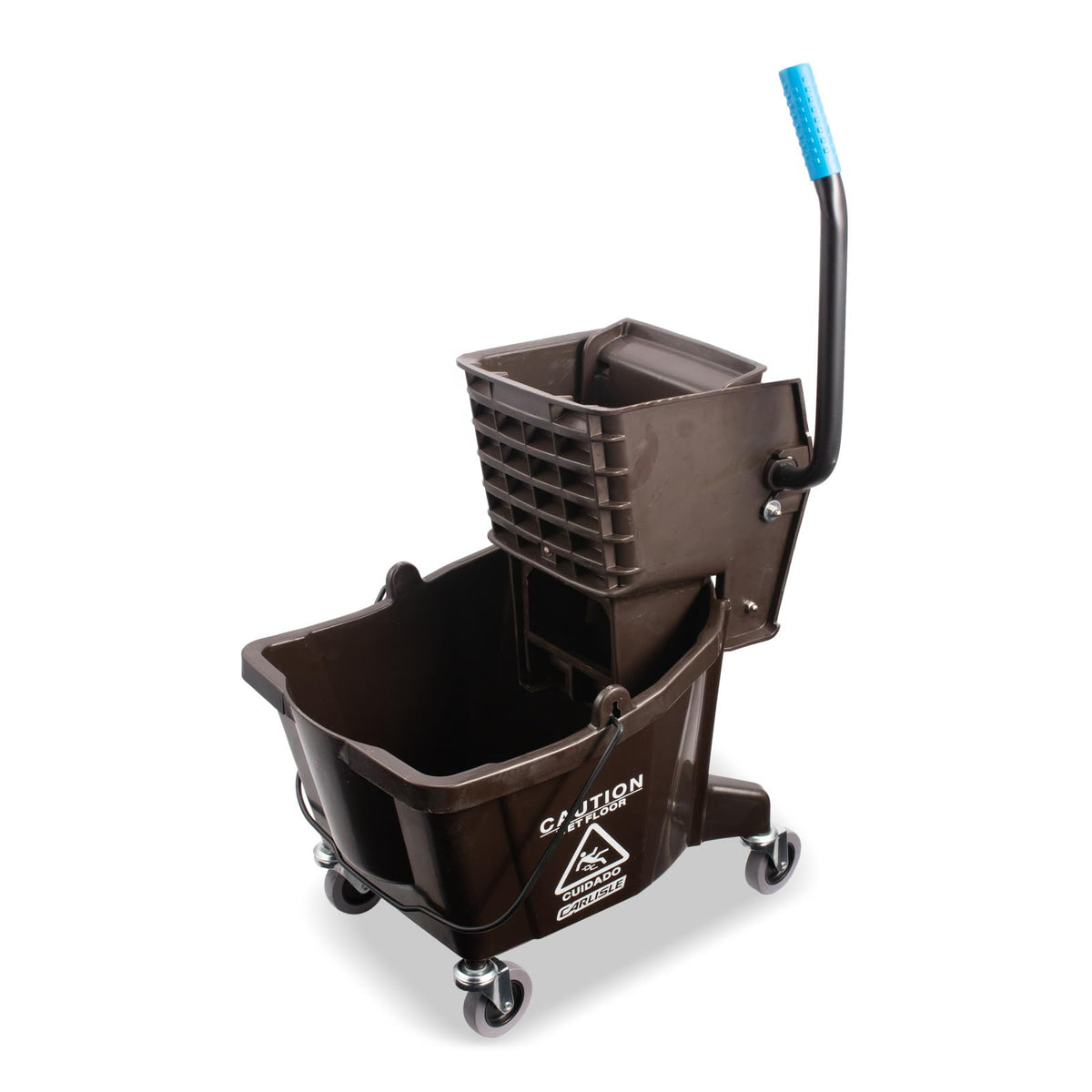 Carlisle Commercial Cubeta de Trapeador con Escurridor de Presión Lateral 24.6 L - 24.6 l - Marrón