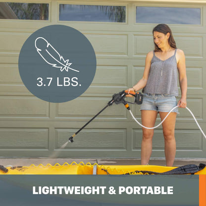 Worx Hydroshot 20 V Power Share 320 PSI Limpiador de energía portátil -WG620 (batería y Cargador incluidos)