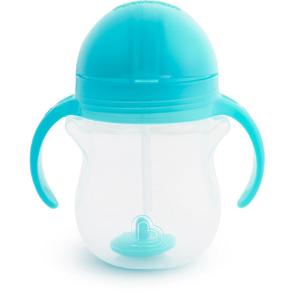 Munchkin Click Lock Weighted Flexi Straw Trainer Cup, Azul, 7 onzas