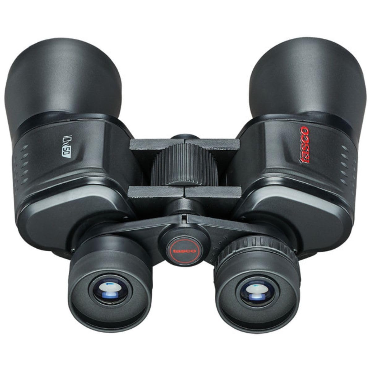 Tasco Binoculares Essentials Porro 10x50 mm. Prismático con Alcance de visión de hasta 1000 Metros, Negro, para Uso Astronómico y Terrestre