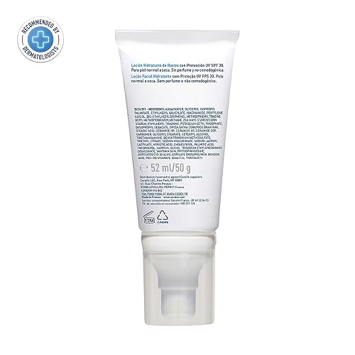 Cerave Loción Hidratante de Rostro Fps30 |52ml| Hidratante Facial Diario con Protector Solar