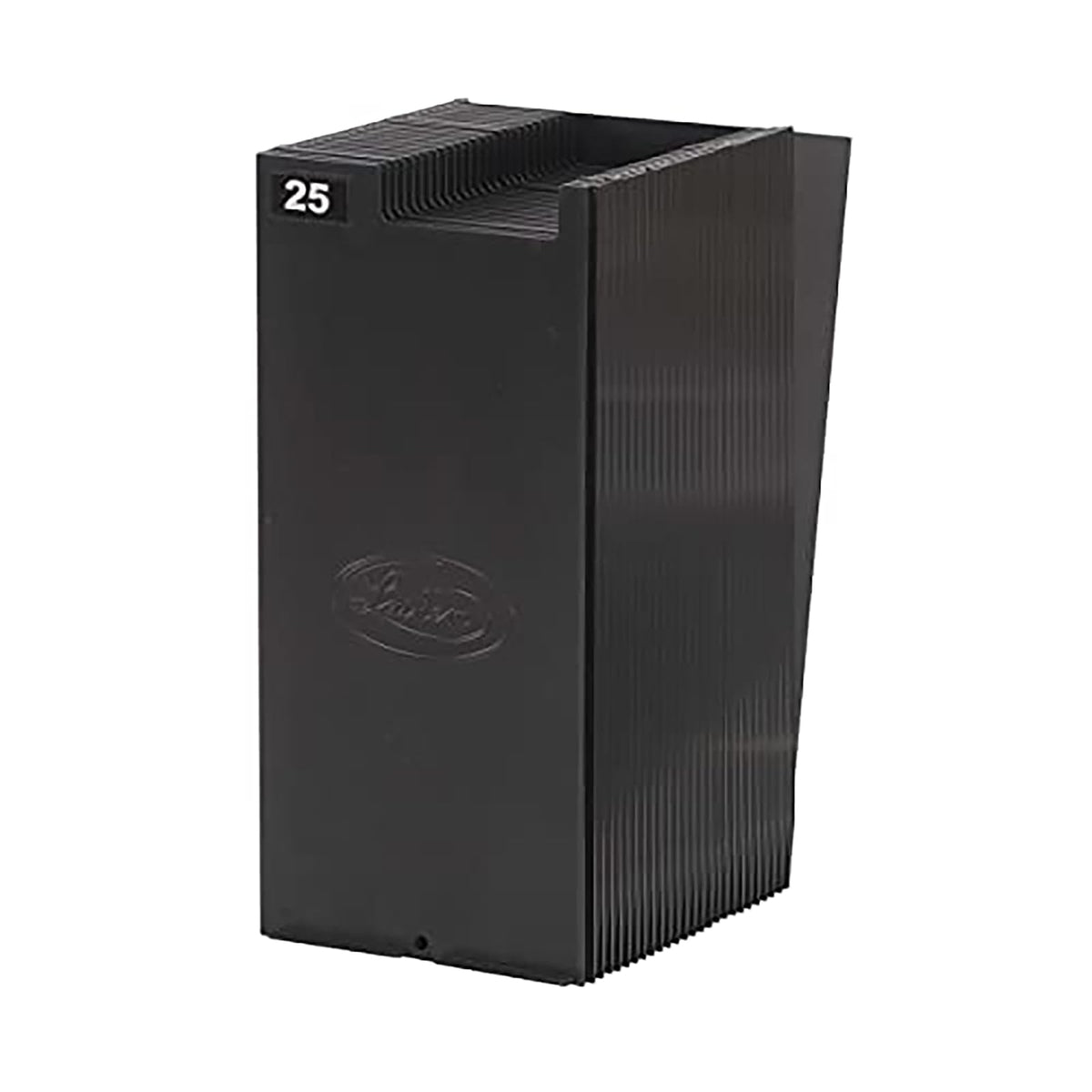 Lathem - Estante expandible para tarjetas de 9 pulgadas, 25 bolsillos, plástico negro, accesorios de montaje (25-9EX)