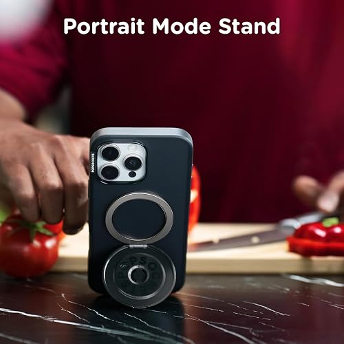 PopSockets - Empuñadura para MagSafe, Agarre para teléfono con Soporte de teléfono Integrado, Soporte Ajustable para Retrato u Paisaje, Fuerte sujeción magnética, Compatible con Carga inalámbrica