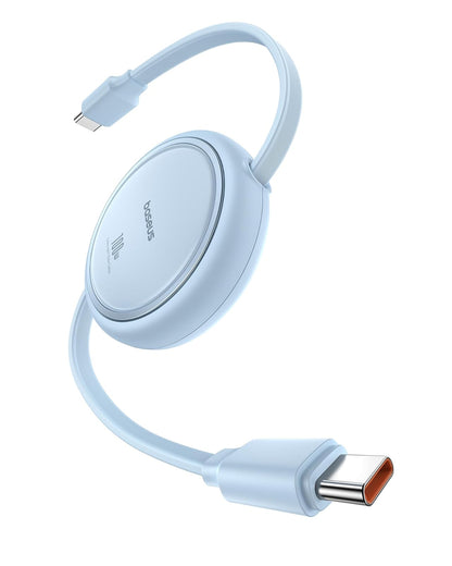 Baseus Cable USB-C a USB-C Retráctil 100W Carga Rápida - Azul