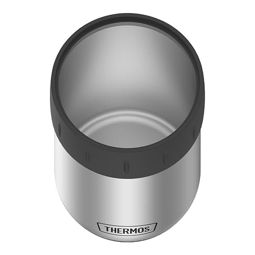 Thermos Stainless Steel Beverage Can Insulator for 12 Ounce Can, Gunmetal Gray