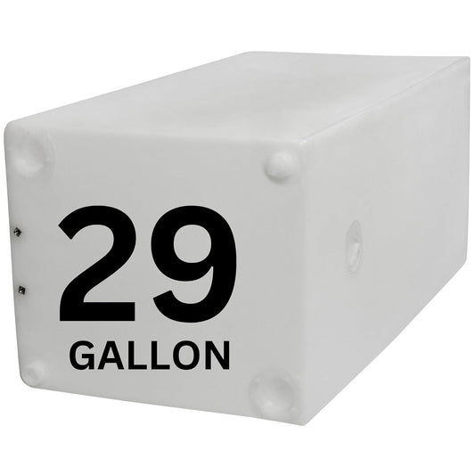 Ameri-Kart Tanque de Agua Dulce RV de 29 galones, Tanque de Almacenamiento de Agua Potable para Beber, cocinar, Limpiar, ducharse, para campistas, remolques, autocaravanas, caravanas, Forma de cubeta