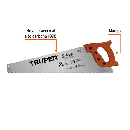 Truper STX-22, Serrucho, Selecto, 22"
