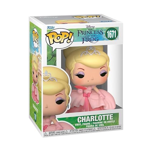 Funko Pop! Disney: Princess & The Frog - Charlotte (1 in 6 Chase Chance) | Mercancía Oficial - Figura de Vinilo Coleccionable para Decoración - Regalo de Cumpleaños para Fans
