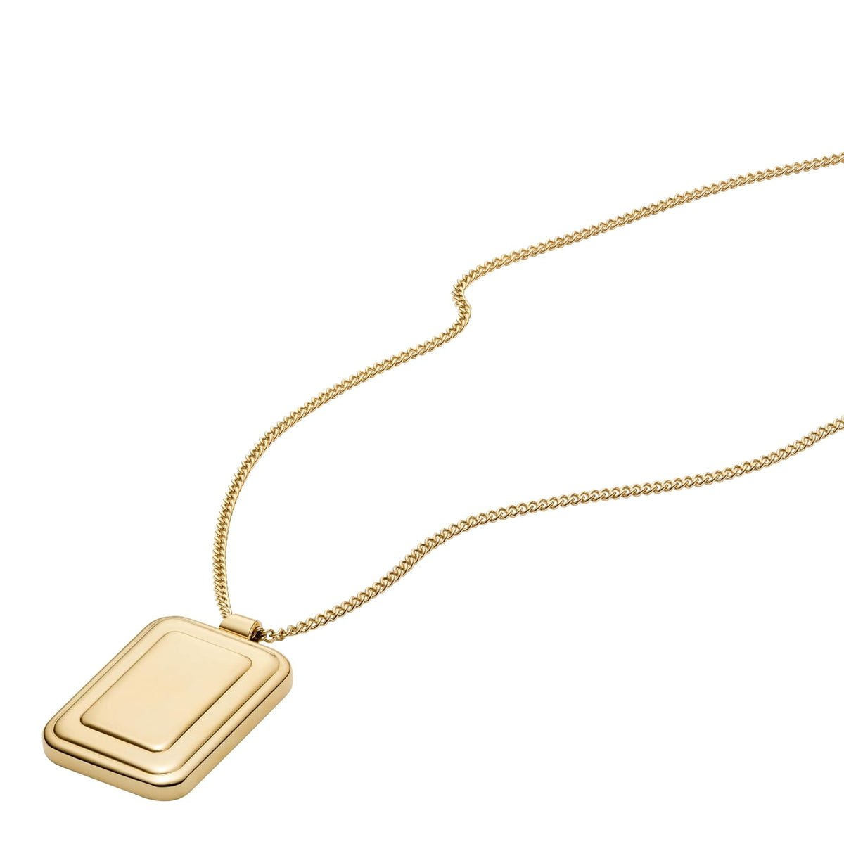 Collar Fossil Raquel JF04951710 de acero inoxidable de color dorado para dama