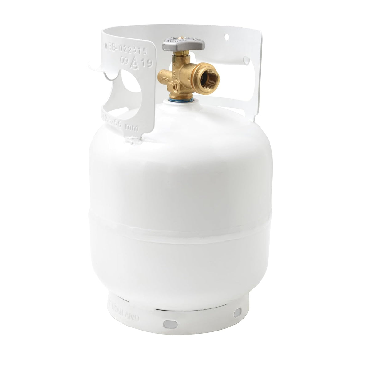 FLAME KING YSN5LB - Cilindro de tanque de propano de 5 libras, ideal para parrillas portátiles, fogatas, calentadores y terrenos, color blanco