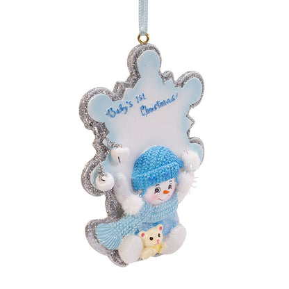 Kurt Adler - Figura Decorativa de Copo de Nieve para bebé, 10,16 cm