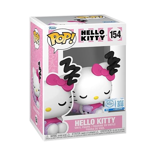 Funko Pop! Sanrio: Hello Kitty Sleeping - Exclusive | Mercancía Oficial - Figura de Vinilo Coleccionable para Decoración - Regalo de Cumpleaños para Fans