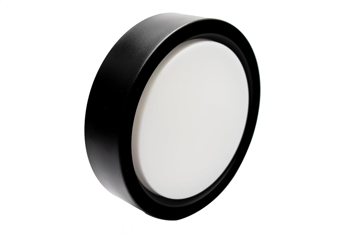 Winled WDE-006 Luminaria Sobreponer Techo Circular Metal Negro Blanco Cálido 18w