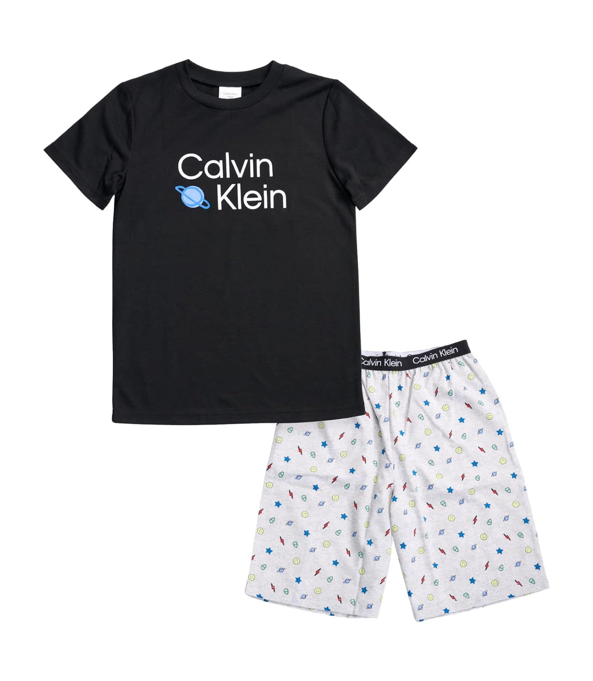 Calvin Klein pijama de 2 piezas para niño - Negro - Iconos - M