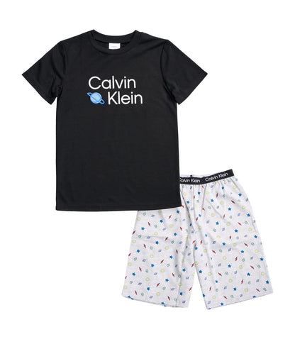 Calvin Klein pijama de 2 piezas para niño - Negro - Iconos - M