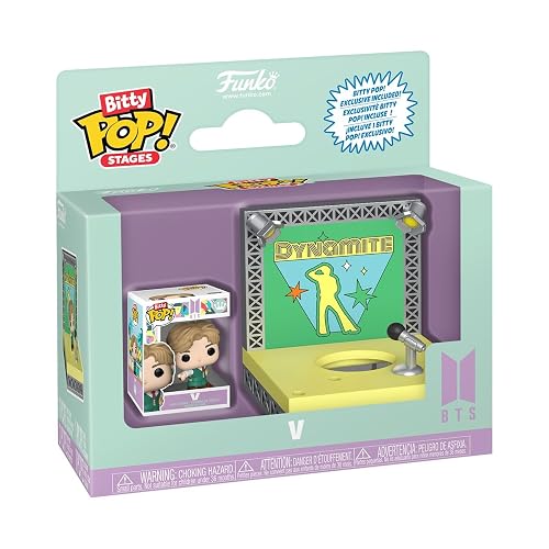 Funko Pop! Bitty Stages: BTS - Dynamite - V - Collectable Vinyl Figure - Gift Idea - Official Merchandise - Toys for Kids & Adults - KPOP Fans