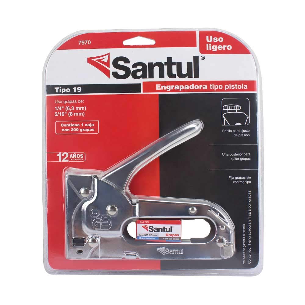 Santul 7970 Engrapadora Tipo Pistola Uso ligero 5/16" y 1/4"