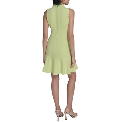 KARL LAGERFELD Collared Sleeveless Above The Knee Sheath Dress Vestido Mujer