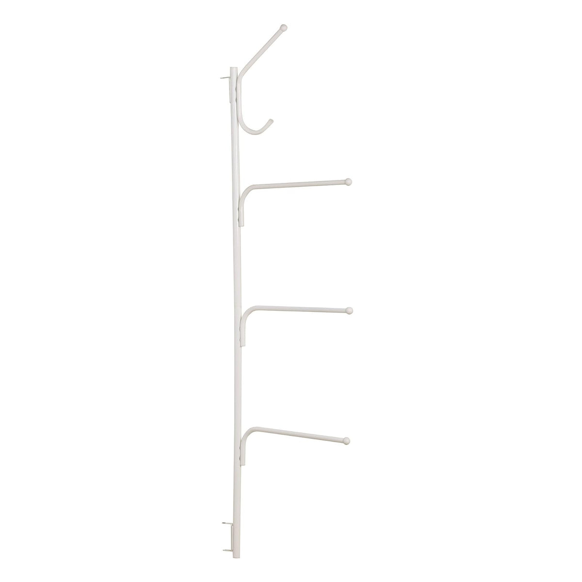 Household Essentials H12101 Bisagra It Clutterbuster Toalleros y Gancho Valet | 3 Toalleros y Gancho Todo en Uno | Blanco