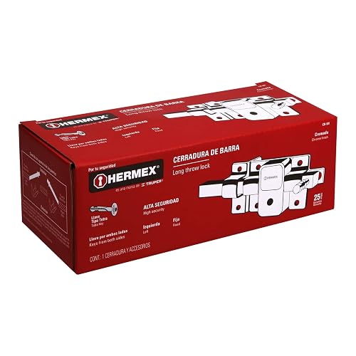 Hermex CB-50I, Cerradura de barra fija, llave tetra, izquierda