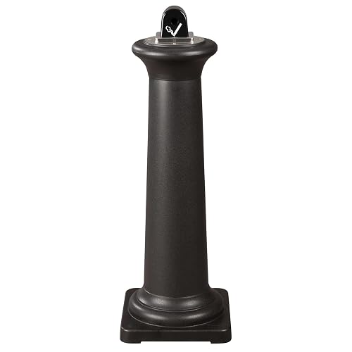 Rubbermaid Commercial Products GroundsKeeper - Receptáculo para fumadores Toscana, metal negro para exteriores para parques, centros comerciales al aire última intervensión y hoteles