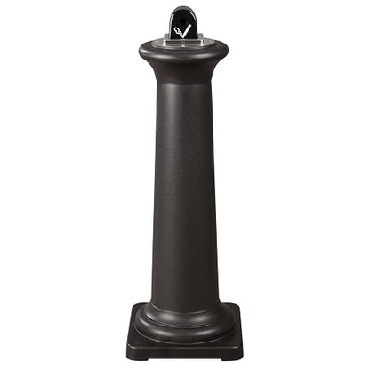 Rubbermaid Commercial Products GroundsKeeper - Receptáculo para fumadores Toscana, metal negro para exteriores para parques, centros comerciales al aire última intervensión y hoteles