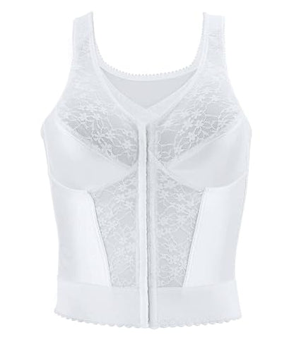 Exquisite Form Brasier de Postura de Encaje Largo con Cierre Frontal Completo Sujetador para Mujer