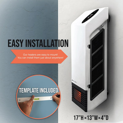 Heat Storm HS-1000-WX-WIFI Calentador de pared infrarrojo WiFi, 1000 W