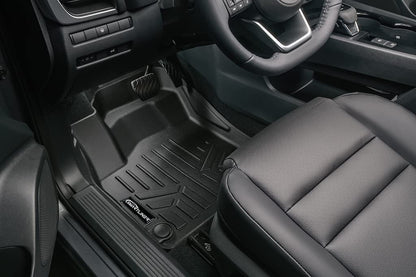 SMARTLINER - Juego de 2 hileras de Alfombrillas de Ajuste Personalizado para Todo Tipo de Clima, Compatible con Nissan Rogue 2021-2025