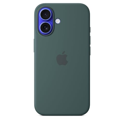Apple Funda de silicón con MagSafe para el iPhone 16 - Verde Lago ​​​​​​​