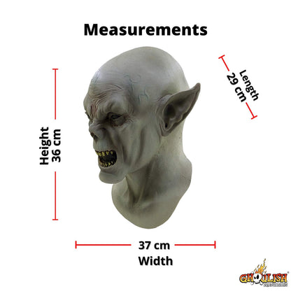 Máscara de Látex de Vampiro Catiff, Máscaras de Monstruo Mitad Hombre Mitad Murciélago Ideeal para Disfraz de Halloween