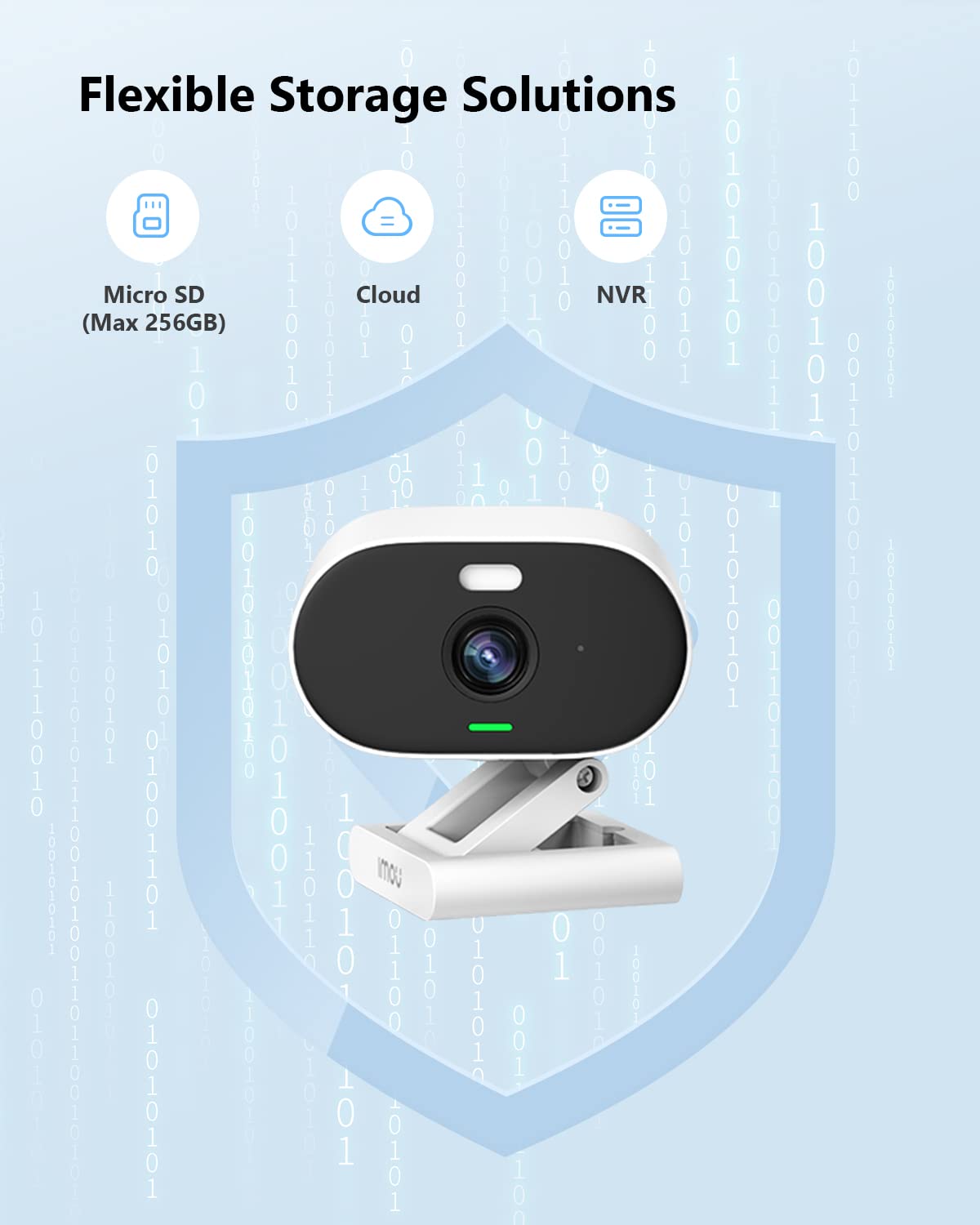 Cámara de Seguridad para Exteriores/Interiores, cámara Wi-Fi 1080P de 2.4 GHz, cámara IP con Cable Impermeable IP65 con visión Nocturna de Color, detección Humana, Foco, Alarma de Sonido