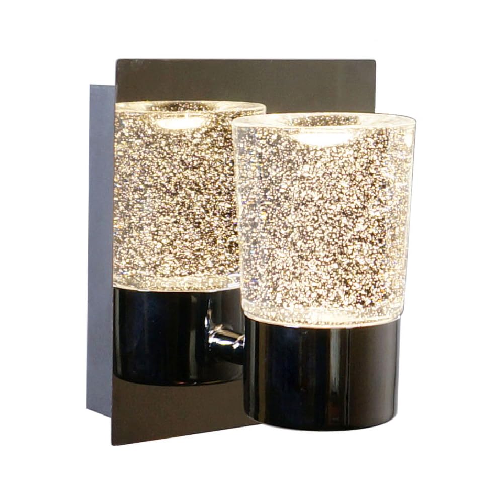 Tecnolite - Lámpara de Pared Arbotante Cristal LED 5.5 W, Luz Cálida Brillante, No atenuable