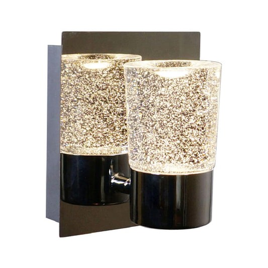 Tecnolite - Lámpara de Pared Arbotante Cristal LED 5.5 W, Luz Cálida Brillante, No atenuable