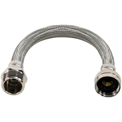 Certified Appliance Accessories WI12SSFM Braided Stainless Steel Water-Inlet Hose, 1 ft